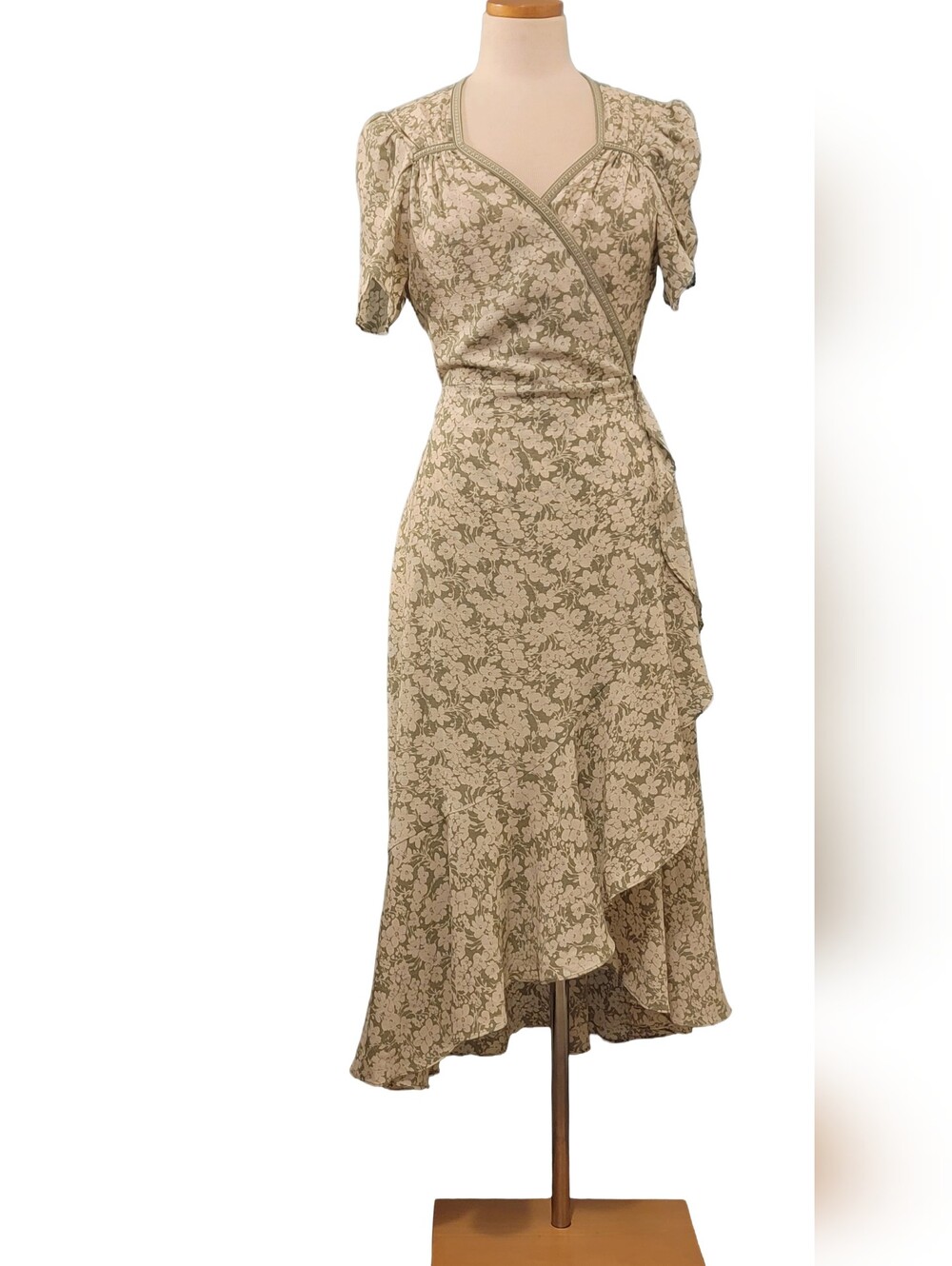 Max Studio Floral Wrap Ruffle - Picture 3 of 10